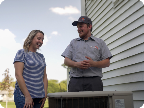 Hurlburt technician and customer